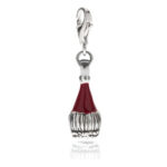 Chianti Wine Charm in Sterling Silver and Enamel